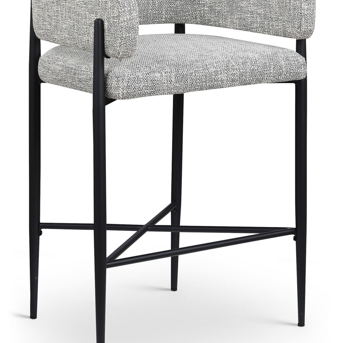 Dame - Fabric Upholstered Counter Stool (Set of 2)