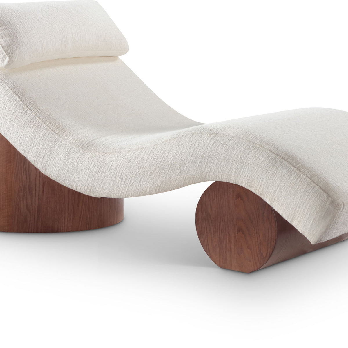 Marcella - Chaise Lounge - Walnut Base