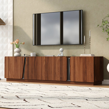 Accent Cabinet Marble-Top Adjustable Shelves Marble White