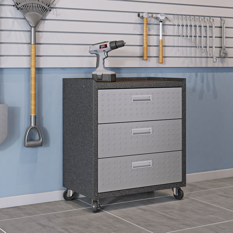 Manhattan Fortress - 3-Drawer Rolling Garage Cabinet