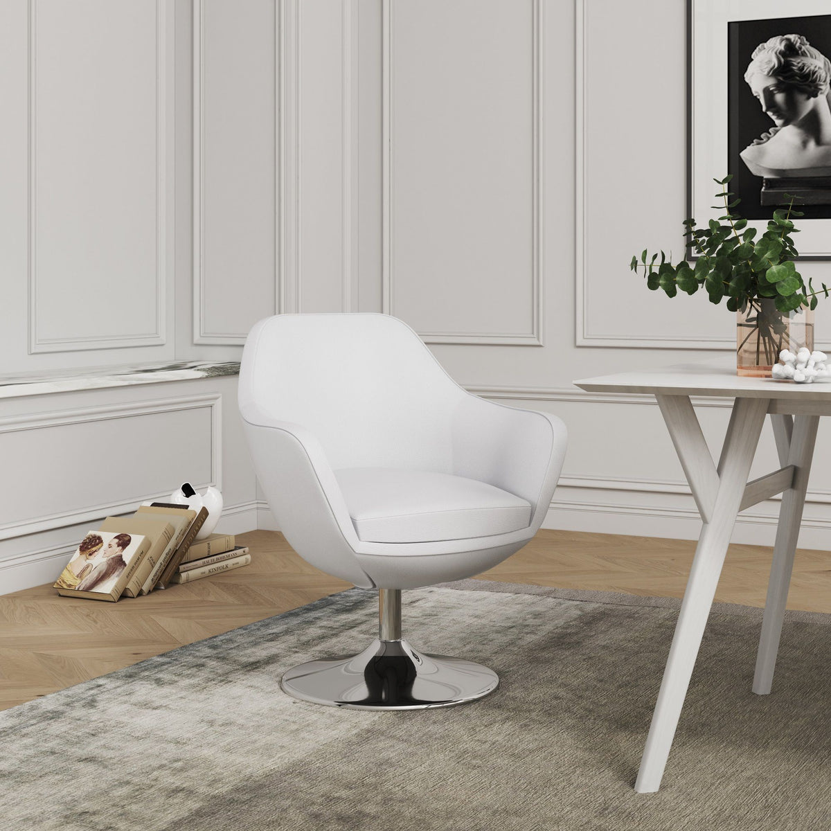 Manhattan Caisson - Swivel Lounge Chair