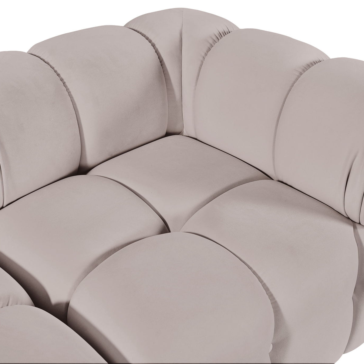 Orin - Velvet Performance Fabric Upholstered 2 Piece Modular Sofa (2 Corner Chairs)