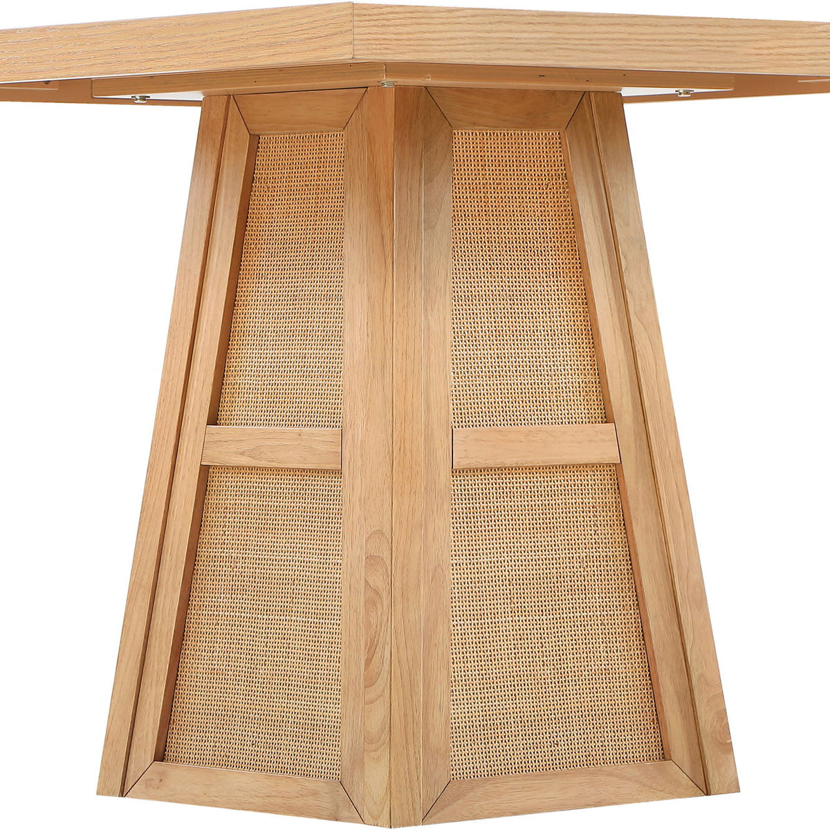 Fenwick - Cane Oak Veneer And Solid Wood Dining Table
