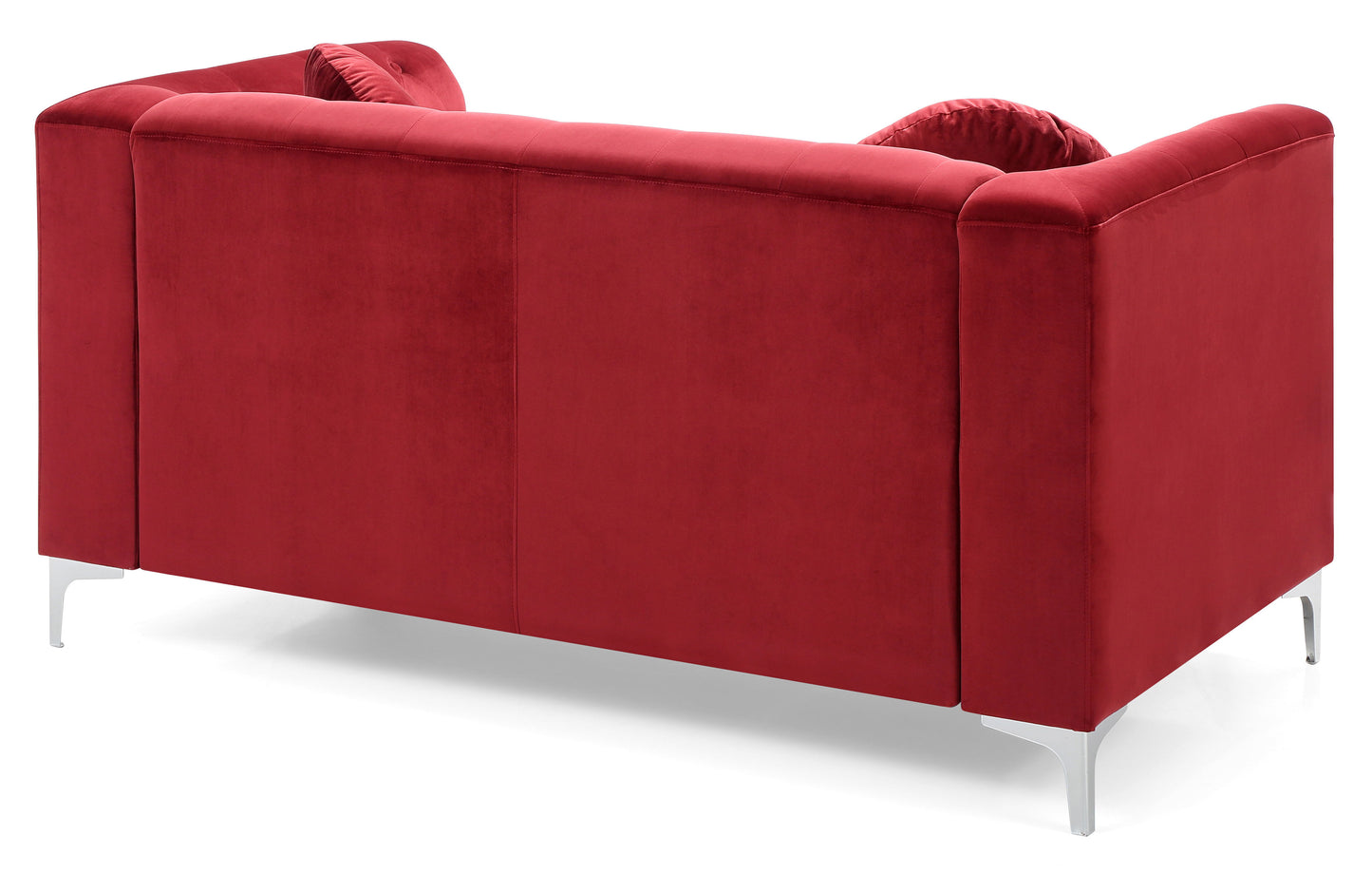 Stylish Sloped Arm Loveseat