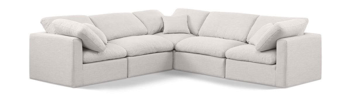 Indulge - Linen 5 Piece Modular Corner Sectional