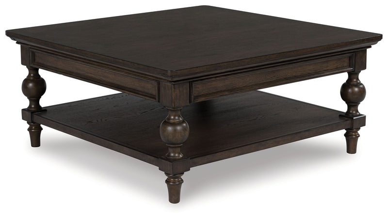 Veramond - Square Cocktail Table - Dark Brown