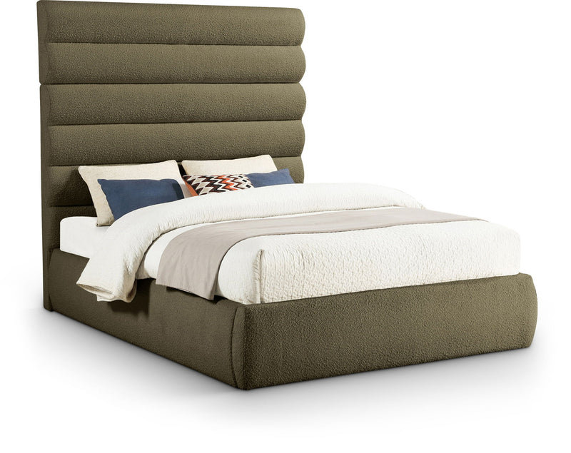 Adam - Boucle Fabric Bed With 70.5" Headboard