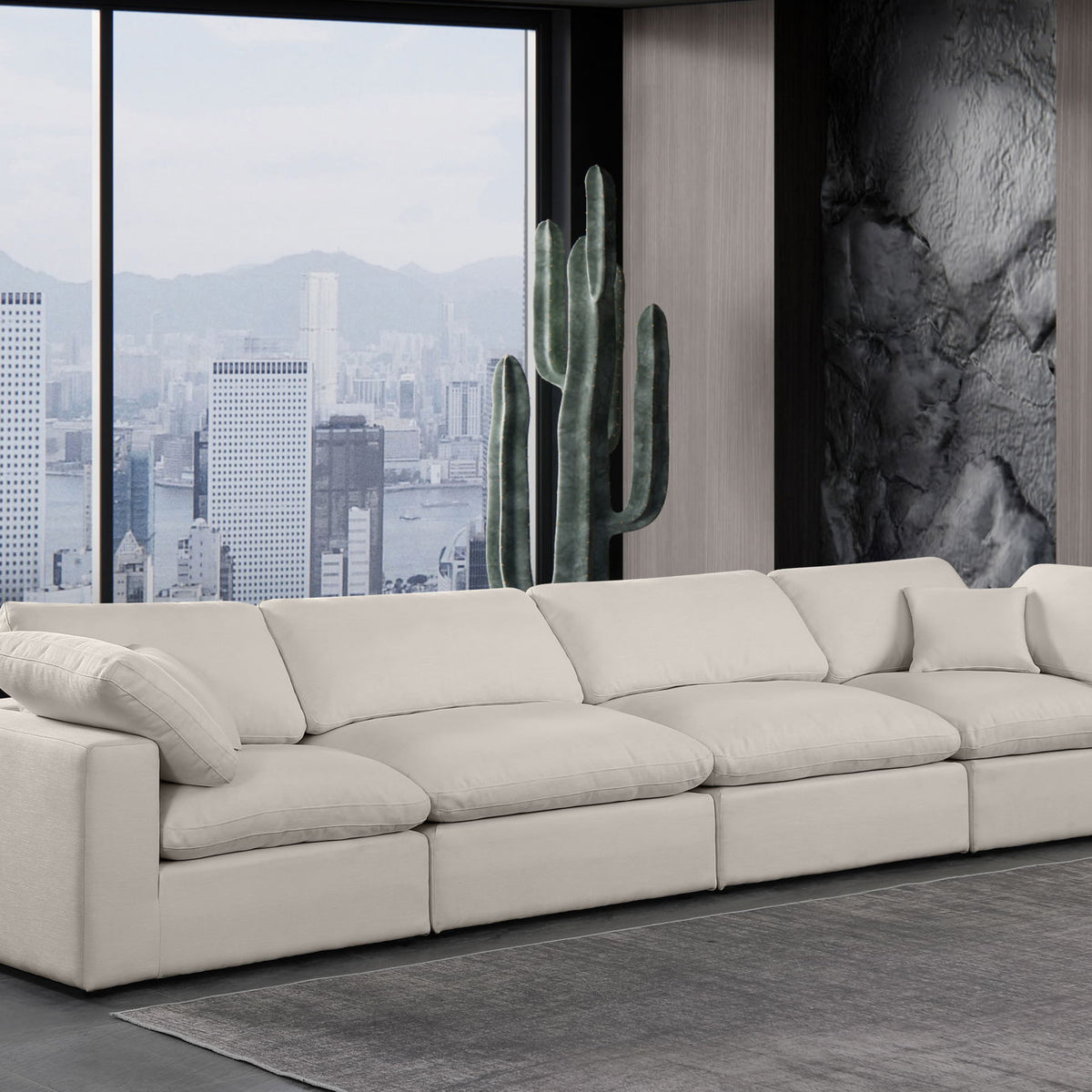 Comfy - Linen Modular Sofa 4 Seats