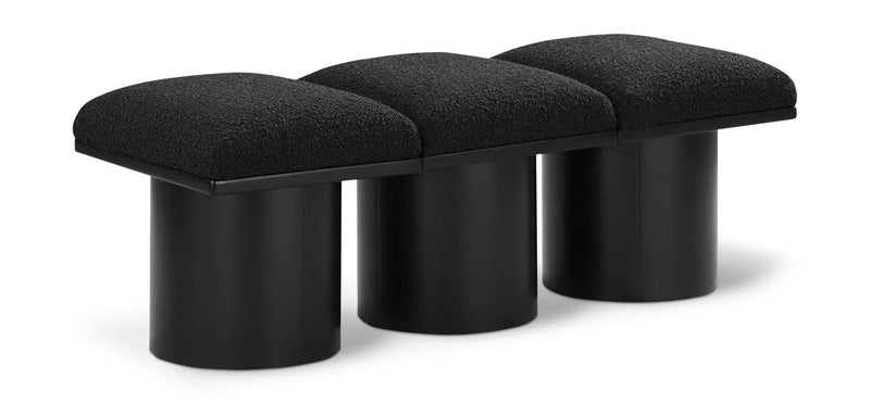 Pavilion - 3 Piece Modular Bench With Black Base