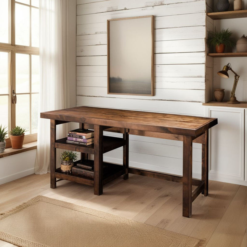 Workstation Desk - Whiskey