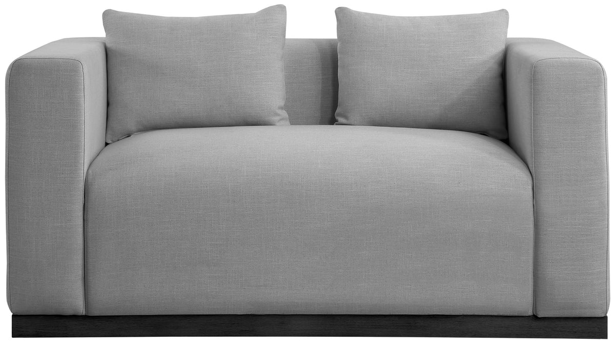 Alfie - Linen Textured Fabic Loveseat