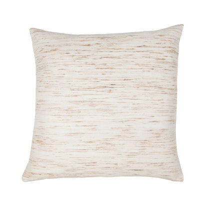 Dalton pillow in natural, square throw with light tan horizontal woodgrain pattern