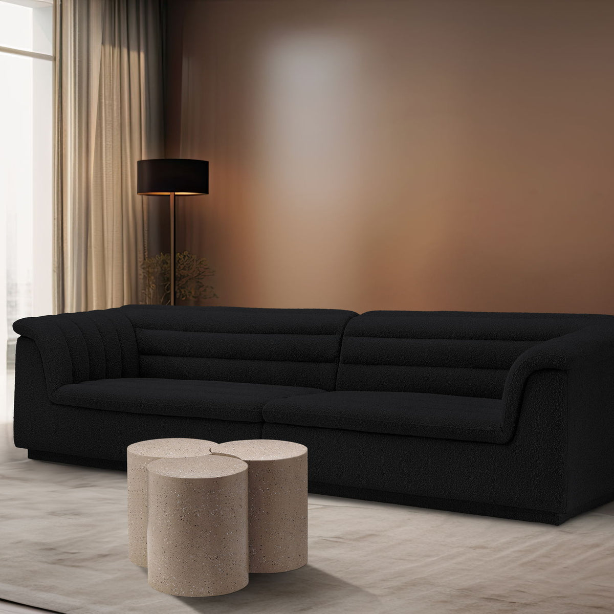 Dimple - 3 Piece Modular Coffee Table - Terazzo Finish