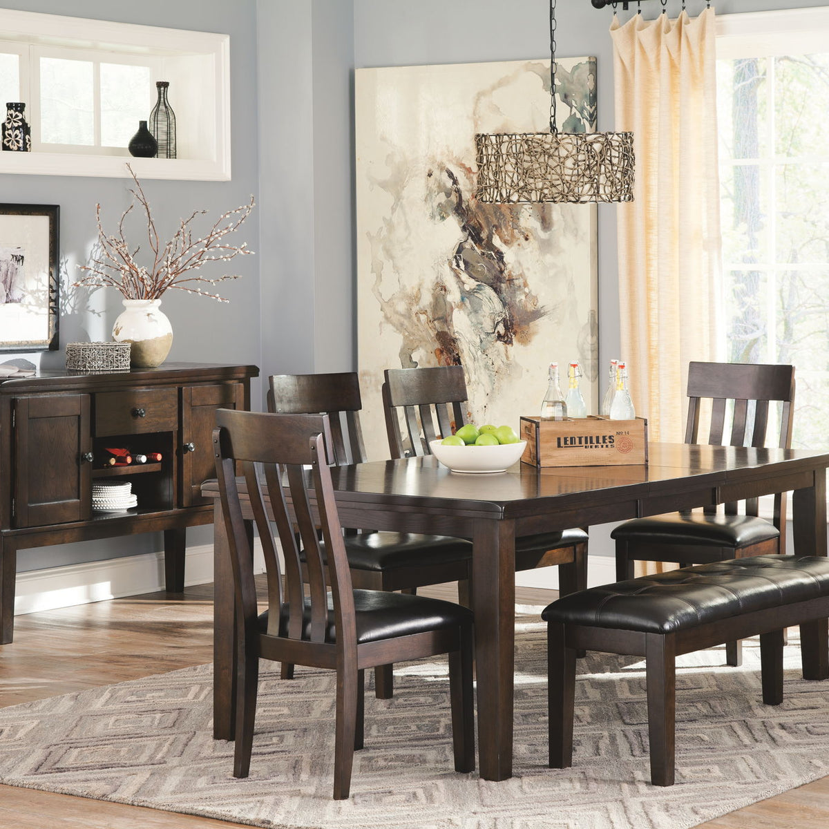 Haddigan - Dining UPH Side Chair (Set of 2) - Dark Brown