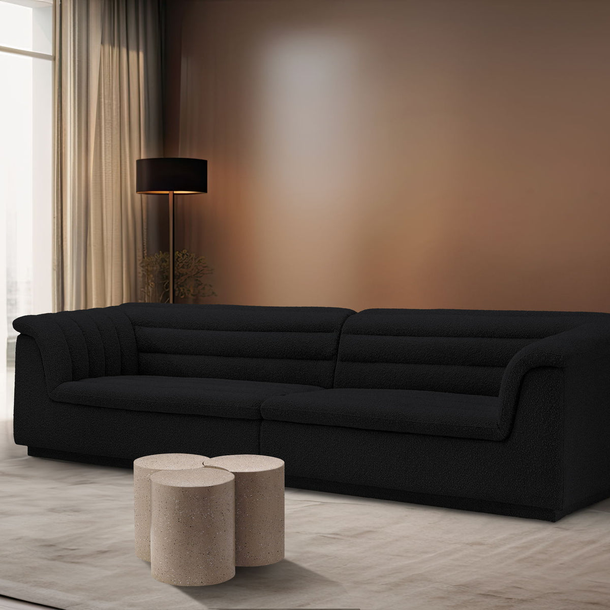 Dimple - 3 Piece Modular Coffee Table - Terazzo Finish