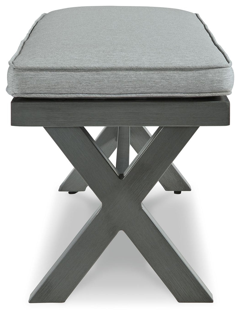 Elite Park - Bench With Cushion - Gray