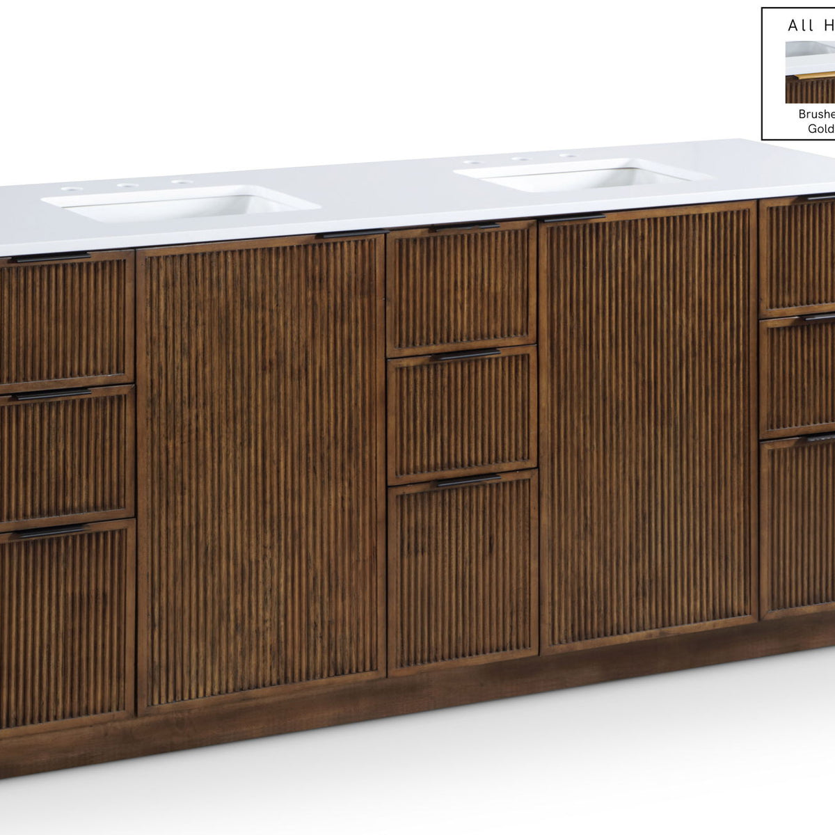 Willard - Engineered Stone And Solid Wood Bathroom Vanity