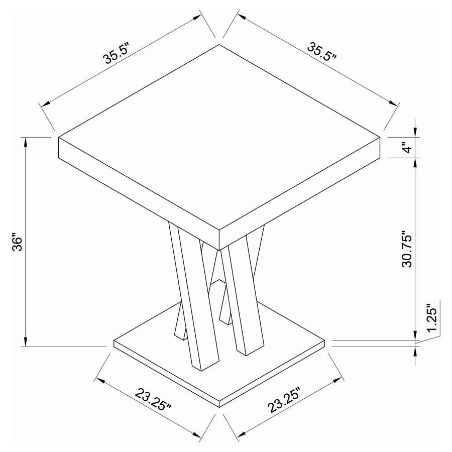 Freda - Square Height Dining Table