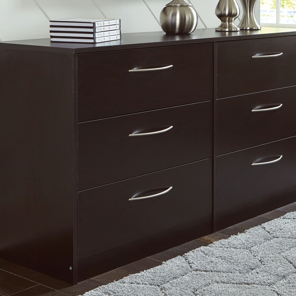 Finch - Six Drawer Dresser - Black