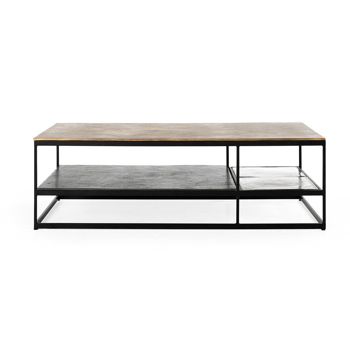 Remmy - Coffee Table - Bronze & Black