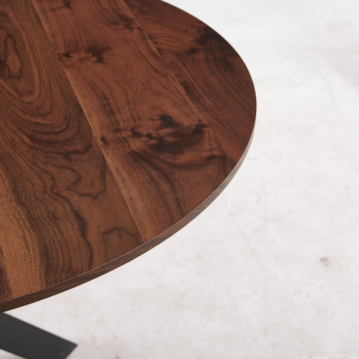 Table Mid-Century Dining Table For 4 - 6 People With Round MDF Table Top, Pedestal Dining Table, End Table Leisure Coffee Table, Cross Leg