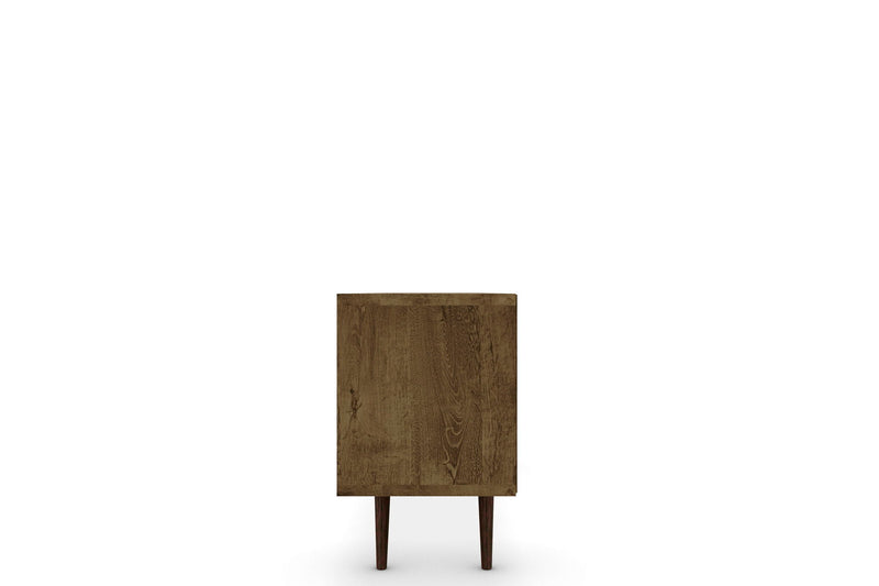 Manhattan Liberty - 71" TV Stand With Rustic Brown Frame