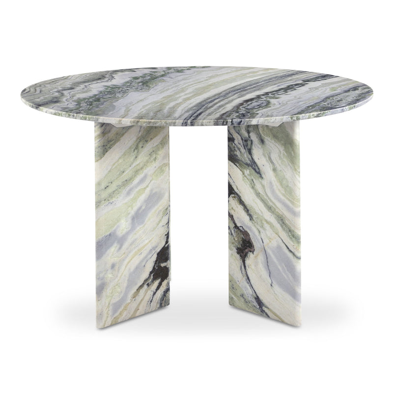 Celia - Round Dining Table - Green / Gray