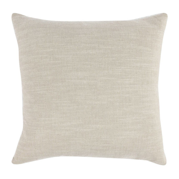 SLD pillow in cream with smooth woven fabric texture