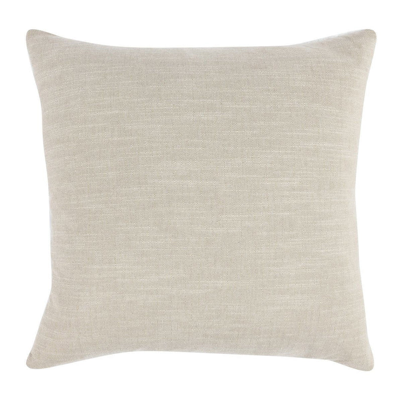 SLD pillow in cream with smooth woven fabric texture