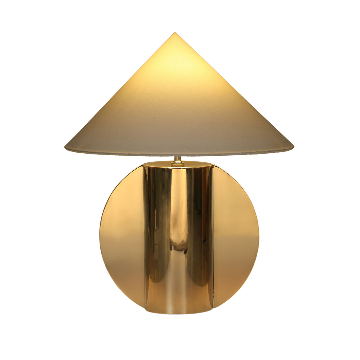 Geo - Semi-Circled Table Lamp - Chrome