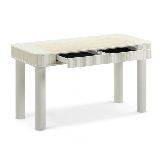 Sarah - Executive Work Desk - Cream