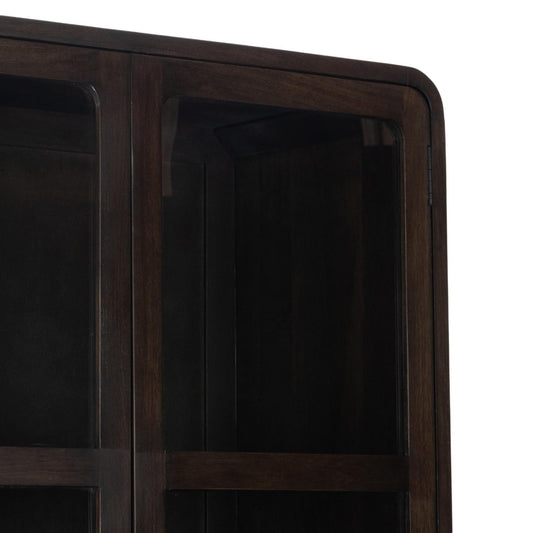 Rogers - Solid Wood Tall Cabinet - Brown