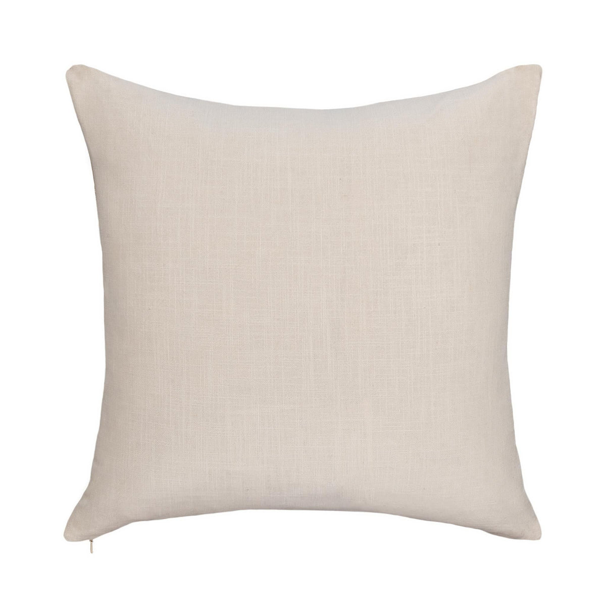 22 x 22 in natural solid textured throw pillow cover
