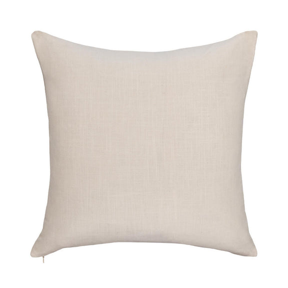 22 x 22 in natural solid textured throw pillow cover