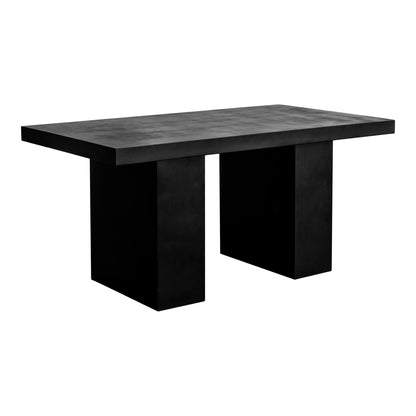 Aurelius - 2 Outdoor Dining Table - Black - Concrete