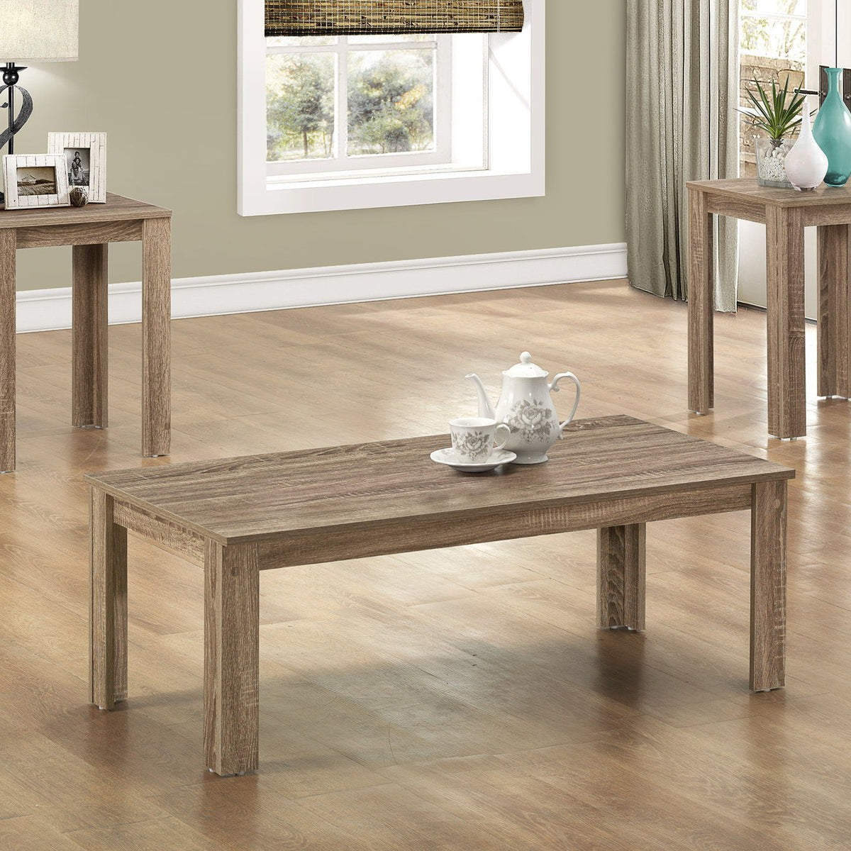 Table Set, Coffee, End, Side, Accent For Living Room Transitional (Set of 3)