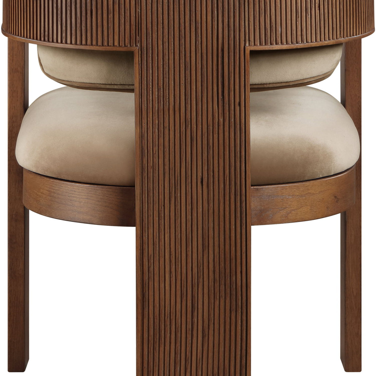 Sacha - Velvet Dining Chair With Brown Base (Set of 2)