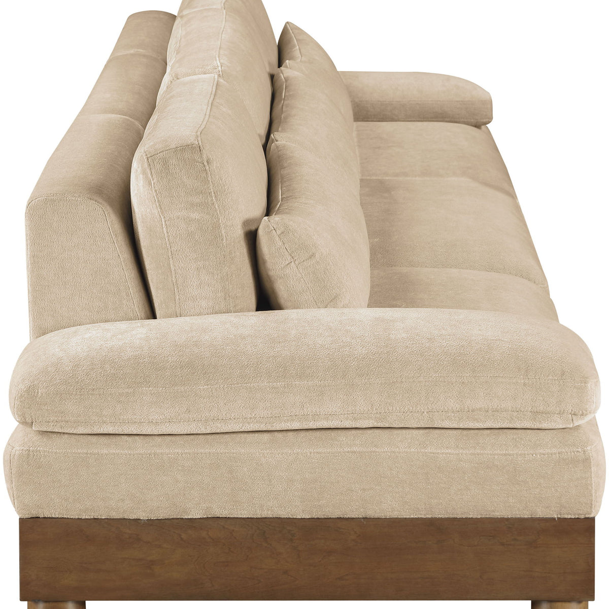 Turin - Chenille Fabric Upholstered Modular Sectional - Beige