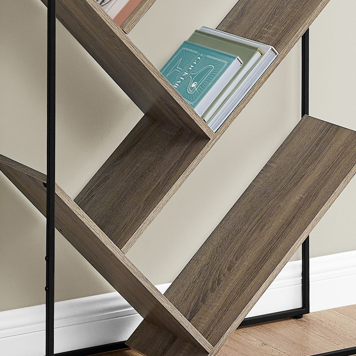 Bookshelf, Bookcase, Etagere, 3 Tier, Office, Contemporary & Modern