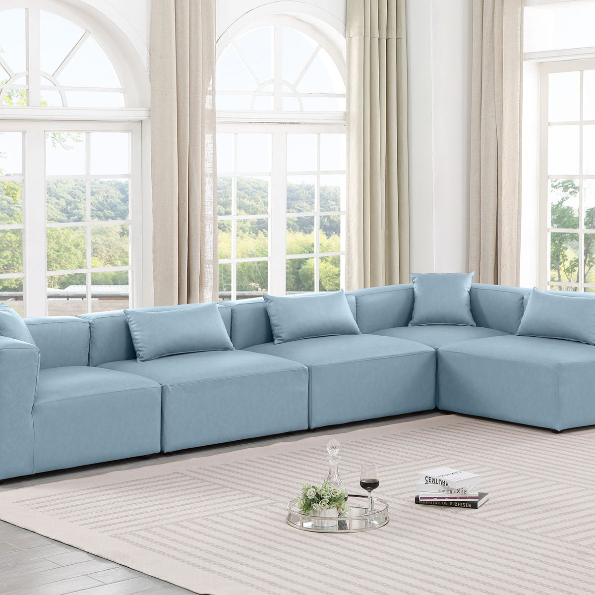Cube - 5 Piece Modular Sectional