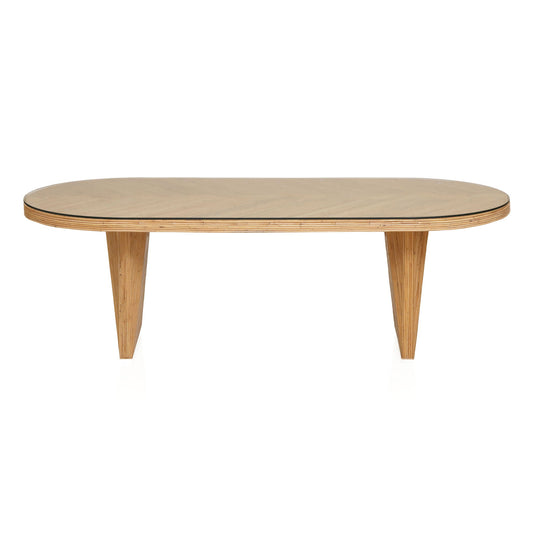 Caren - Oval Dining Table - Natural