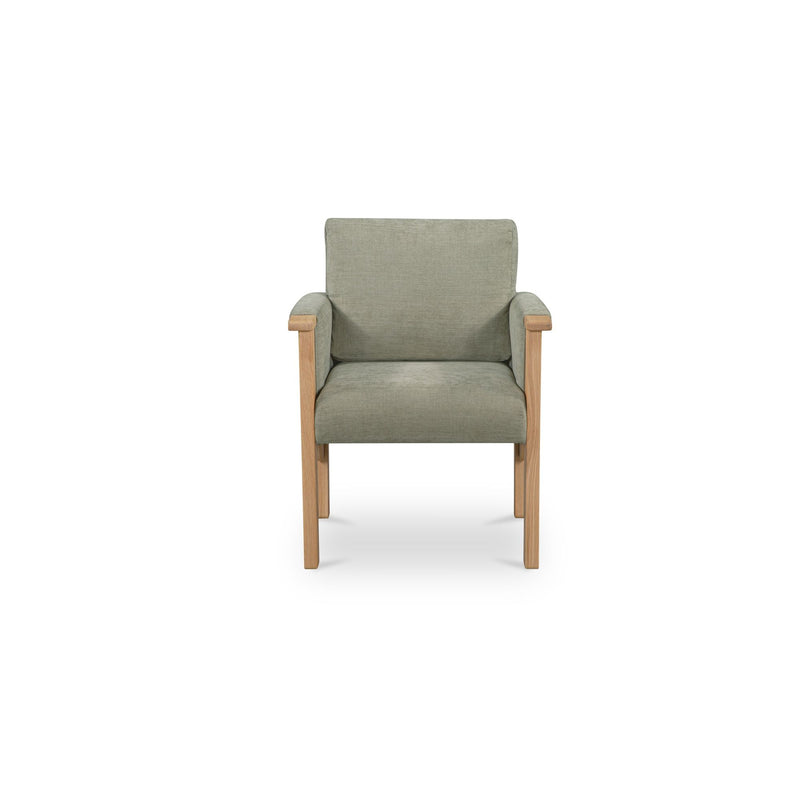 Bauer - Dining Chair - Sage Green / Light Brown