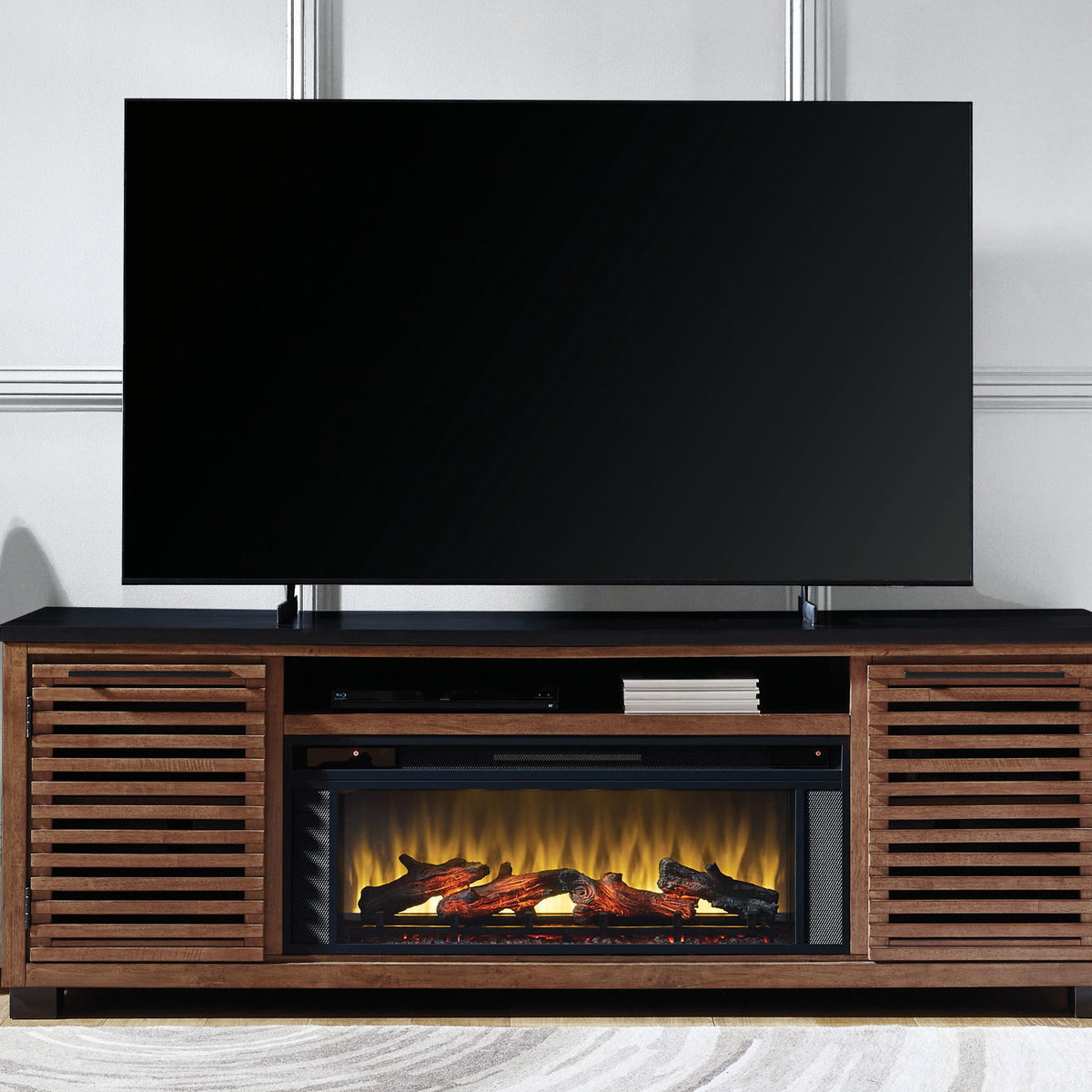 Kallari - TV Stand With Fireplace Option