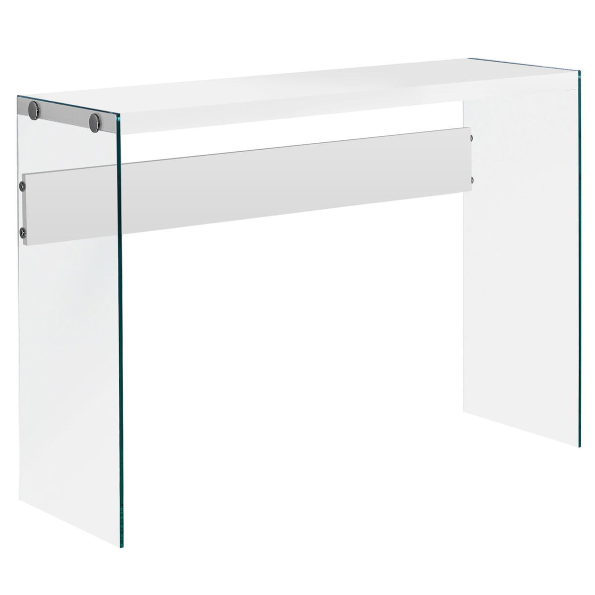 Accent Console Table For Entryway, Glossy Spacious Surface