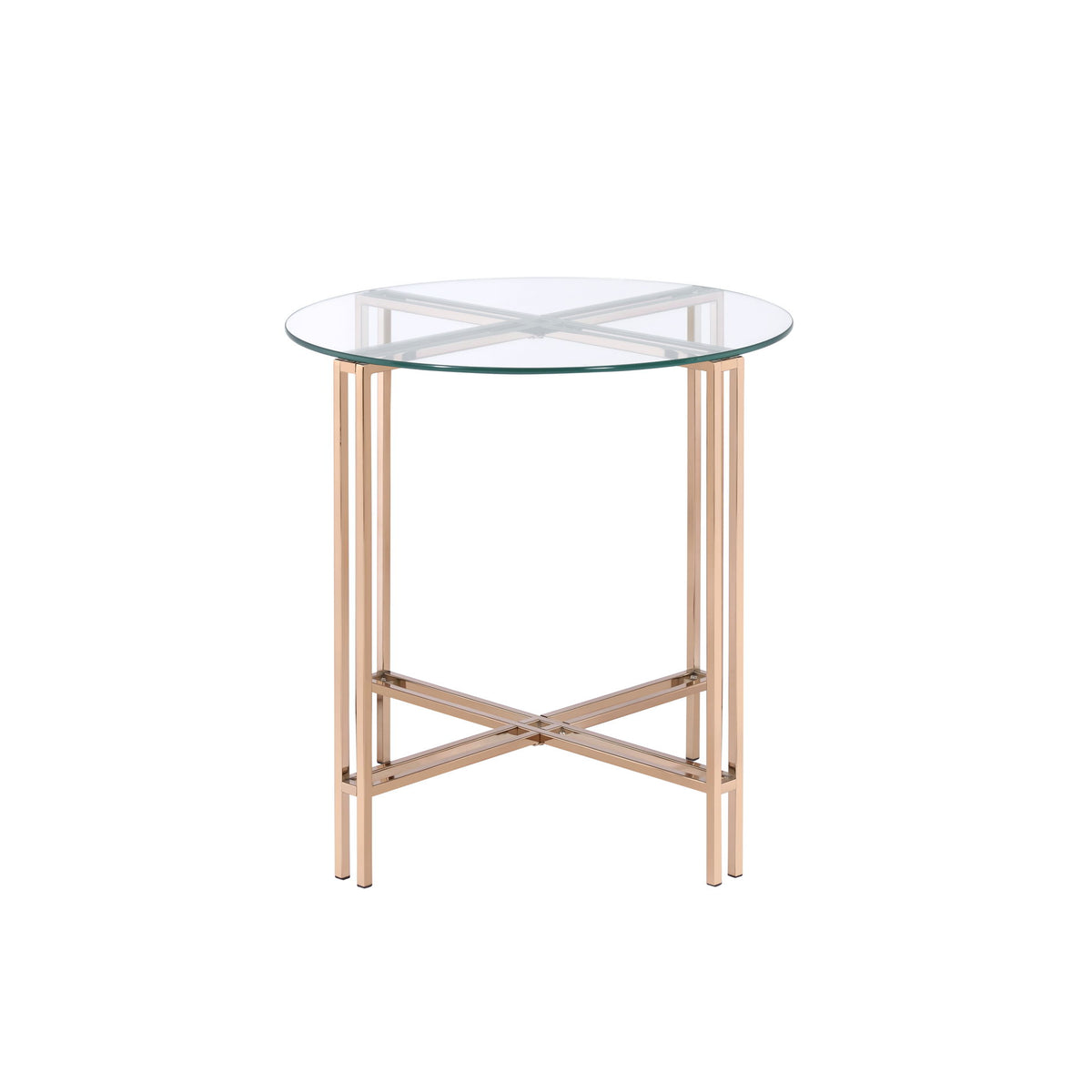 Veises - End Table - Champagne