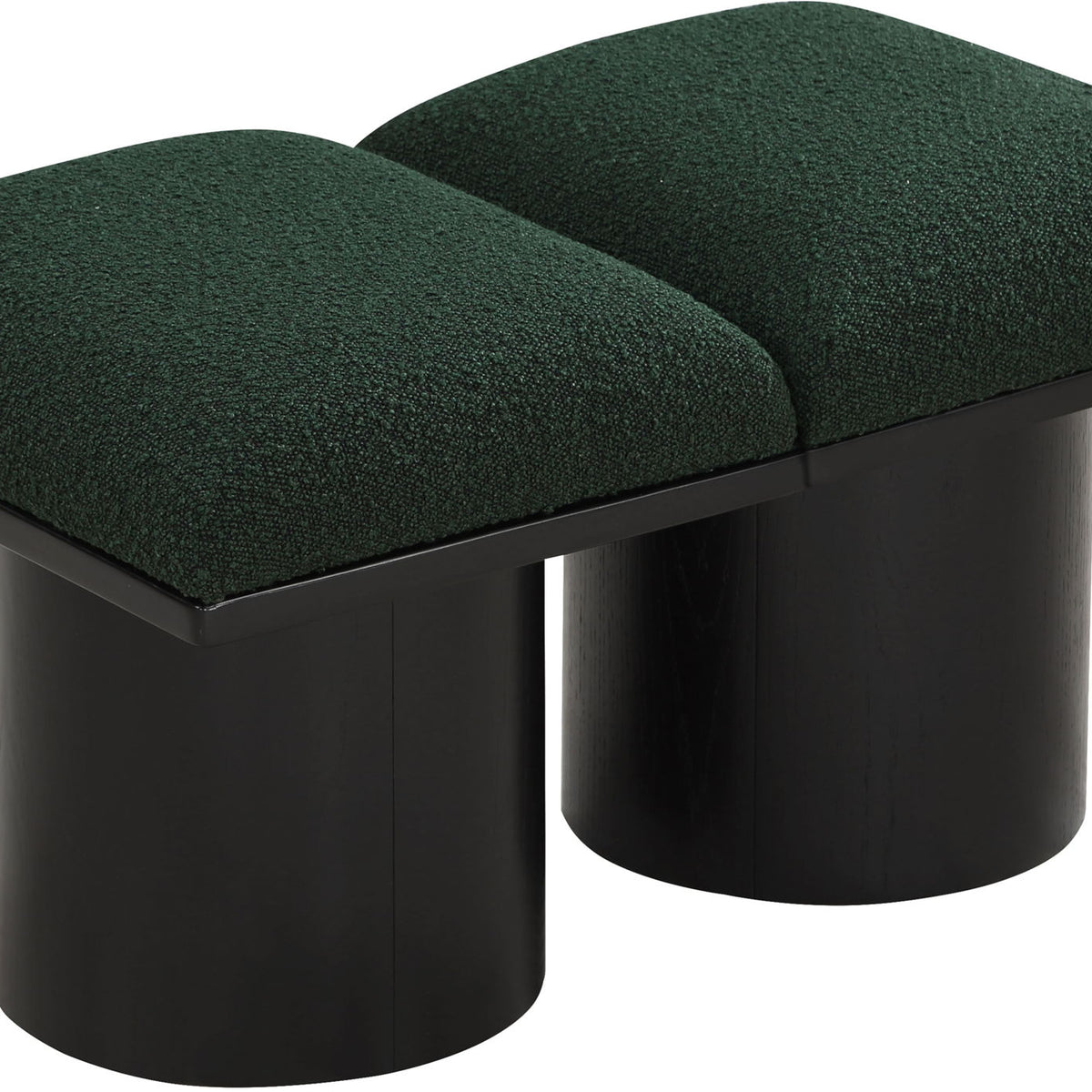 Pavilion - 2 Piece Modular Bench With Black Base