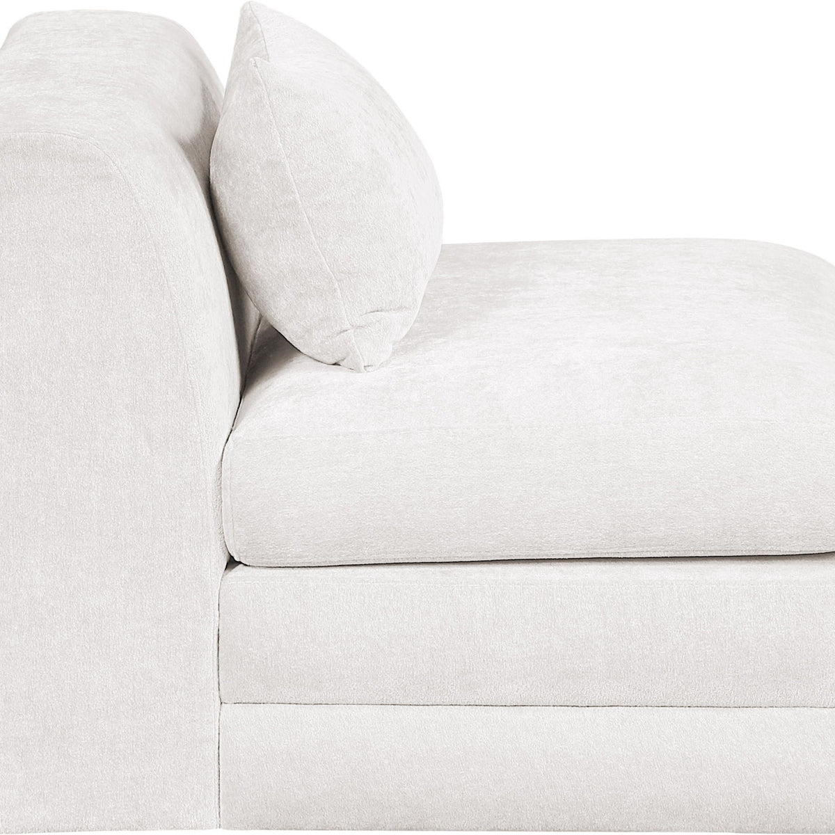 Stellar - Chenille Fabric Upholstered Modular Armless Chair