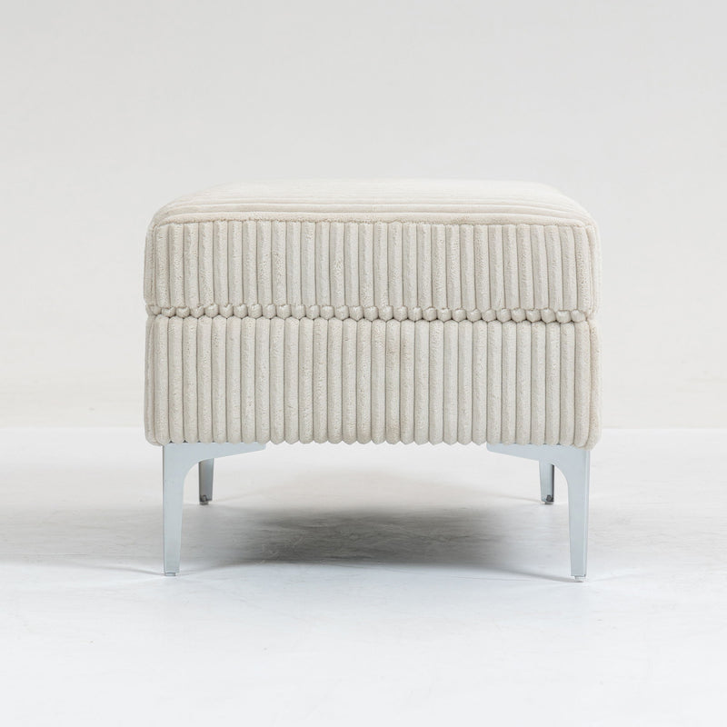 Modular Sectional Sofa Square Storage Ottoman