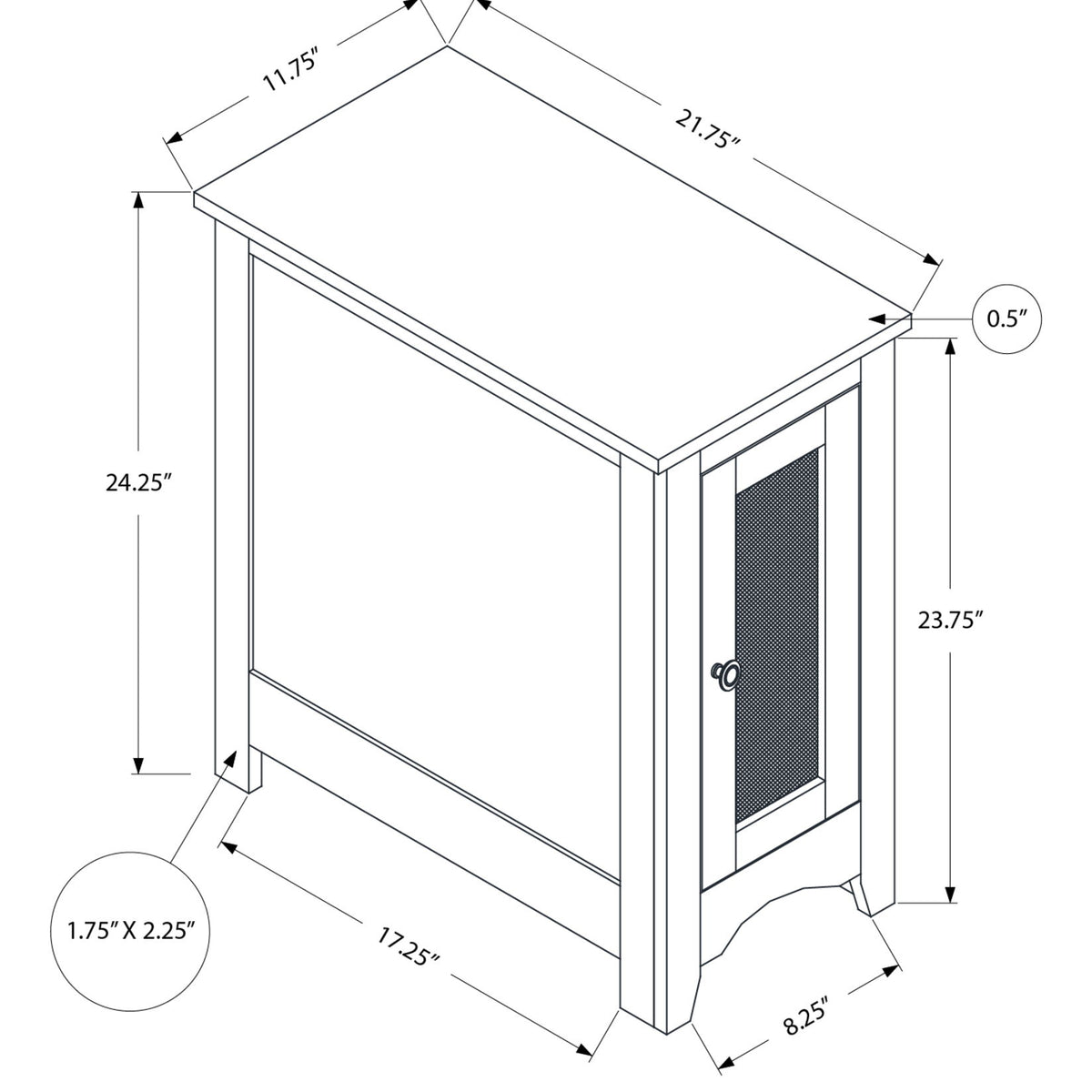 Accent End Table Transitional Versatile Design