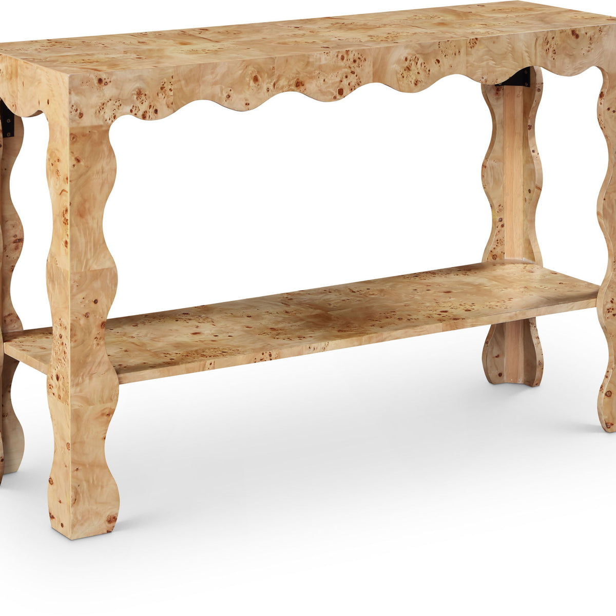 Vassa - Burl Veneer Console Table